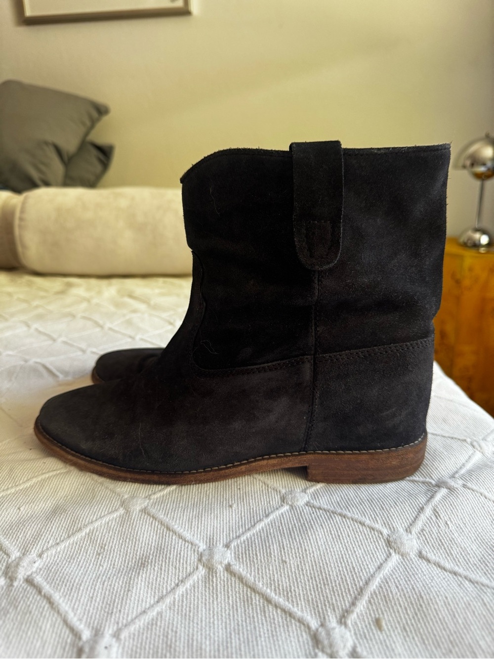 Isabel Marant blue/grey Suede Ankle Boots - Picture 2 of 4